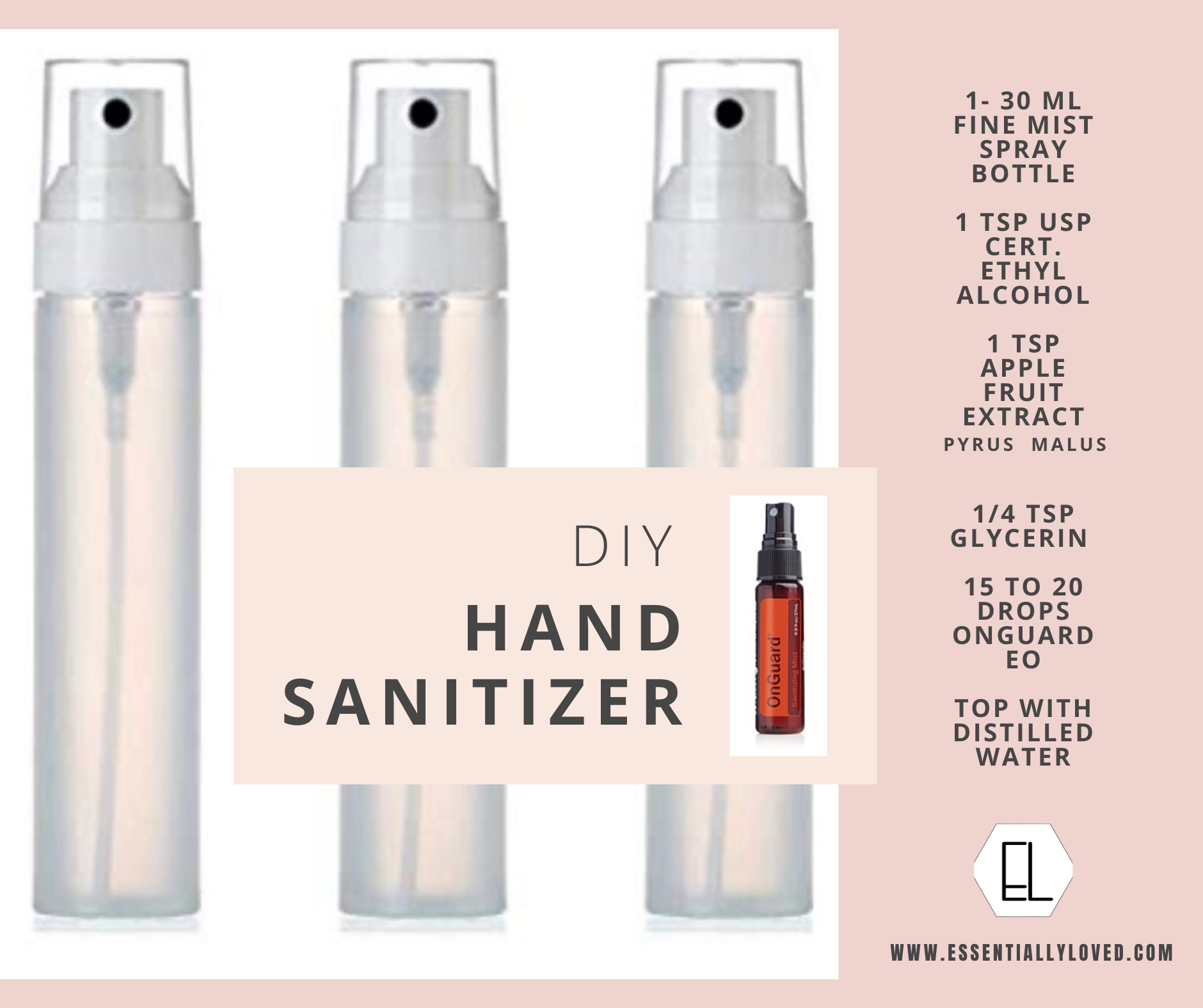 All Natural DIY Hand Sanitizing Spray Recipe Essentially Loved
